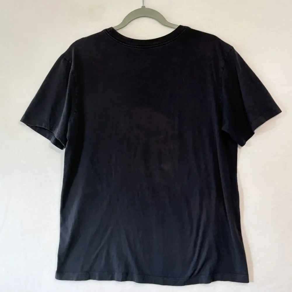 Nike Tee Shirt Mens Medium Black Just Do It Swoosh Big Logo Short Sleeve T-Shirt